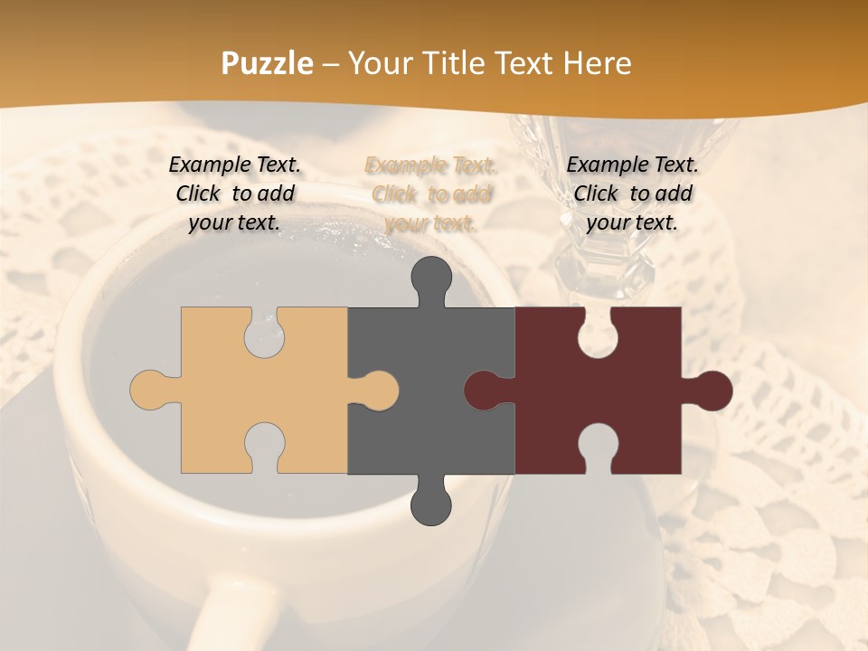 Caffeine Golden Natural PowerPoint Template