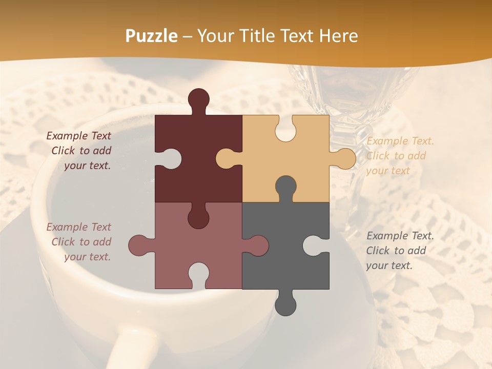 Caffeine Golden Natural PowerPoint Template