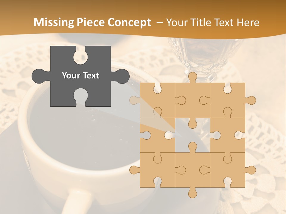 Caffeine Golden Natural PowerPoint Template