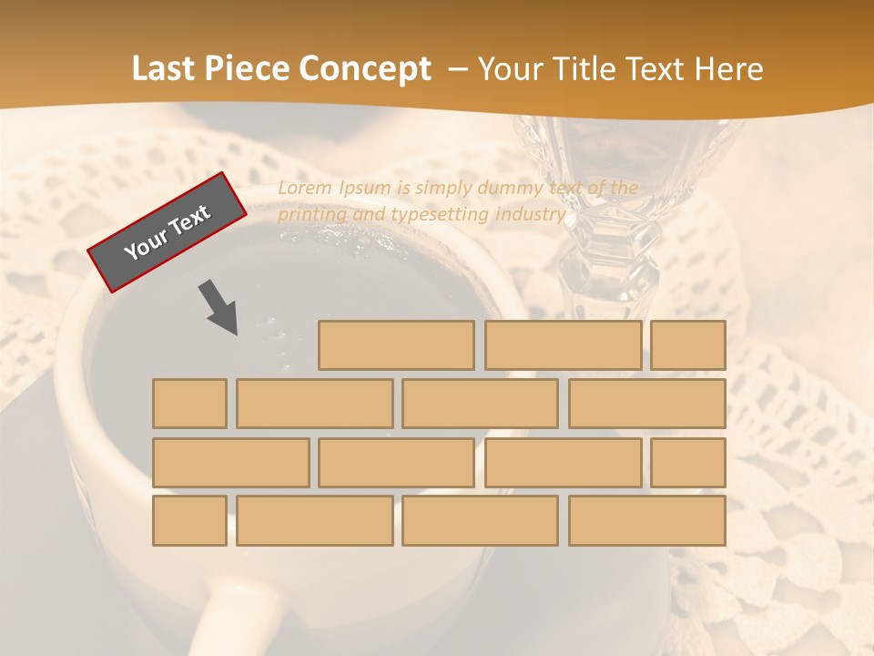Caffeine Golden Natural PowerPoint Template