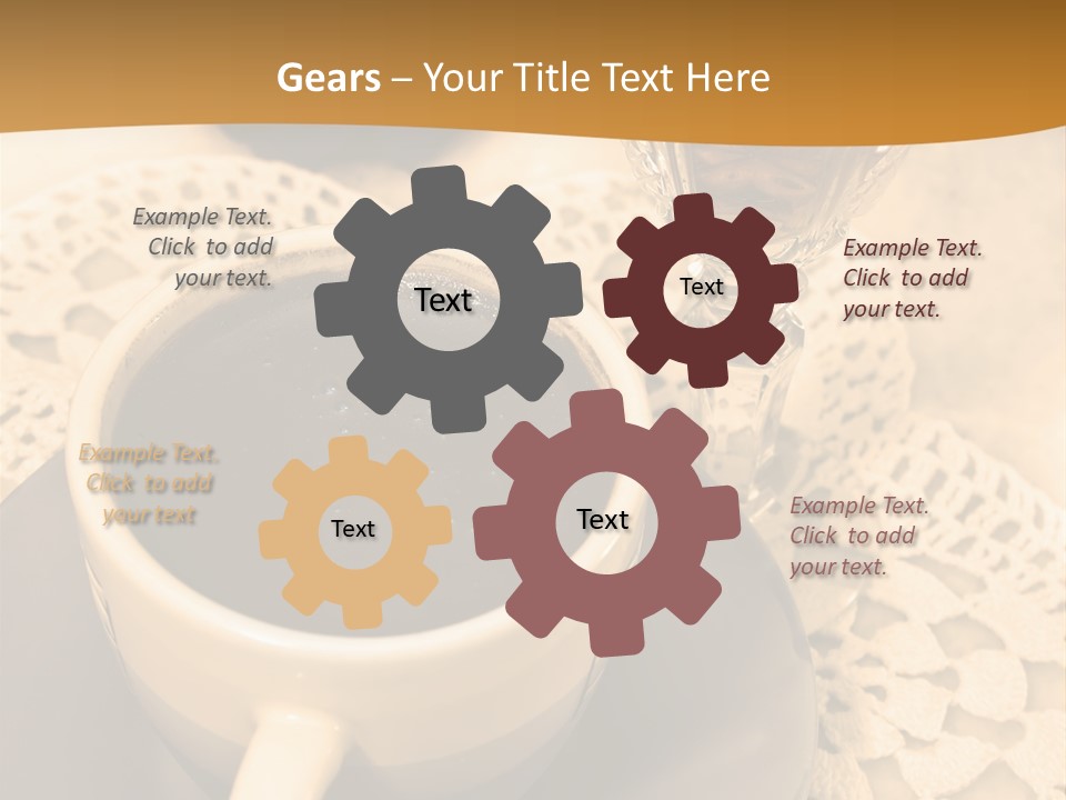 Caffeine Golden Natural PowerPoint Template