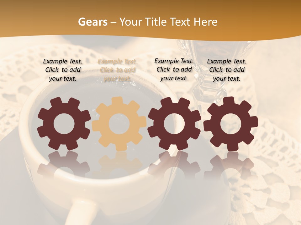 Caffeine Golden Natural PowerPoint Template