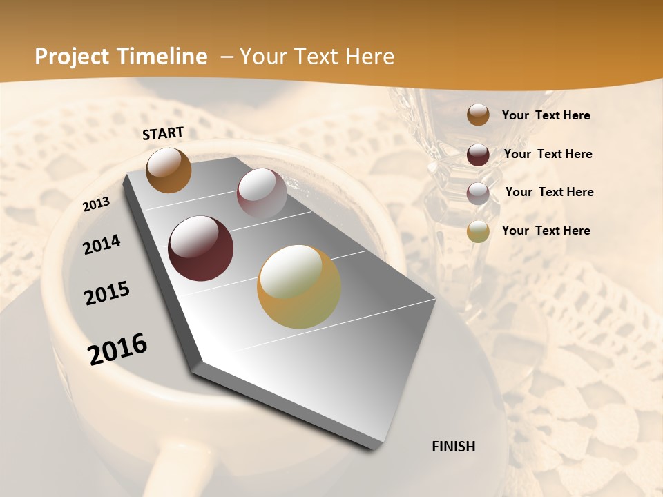 Caffeine Golden Natural PowerPoint Template
