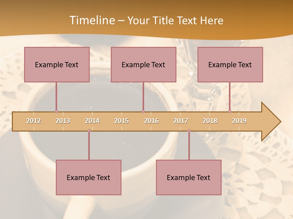 Caffeine Golden Natural PowerPoint Template