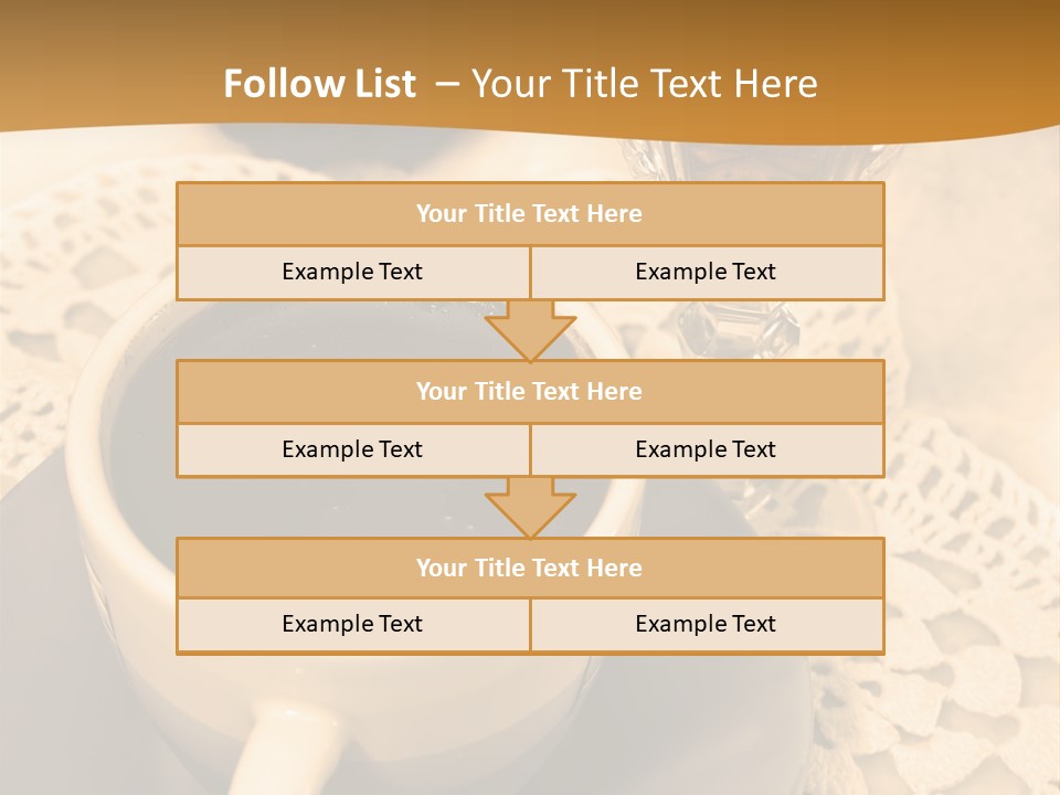 Caffeine Golden Natural PowerPoint Template