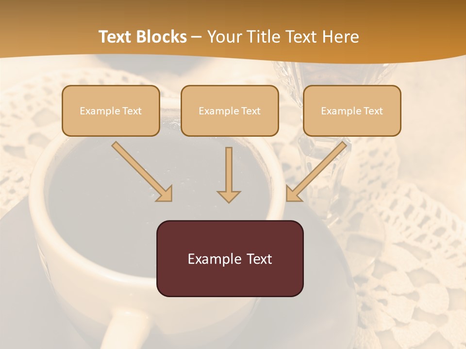 Caffeine Golden Natural PowerPoint Template