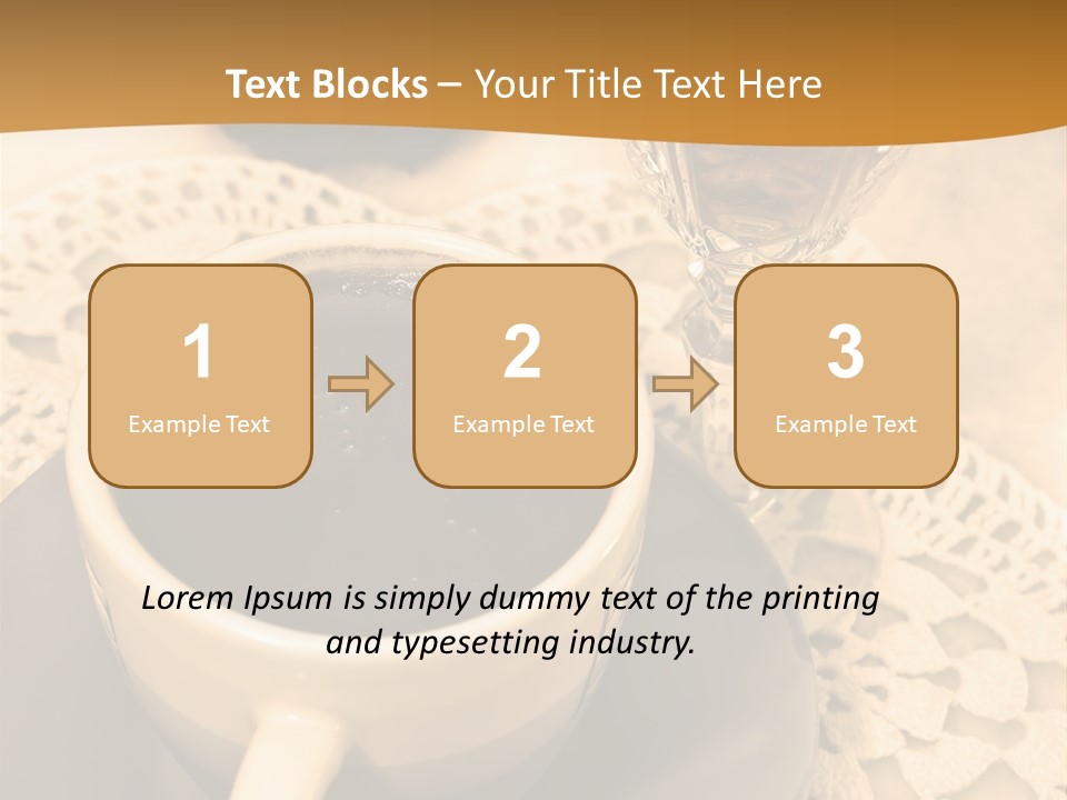 Caffeine Golden Natural PowerPoint Template