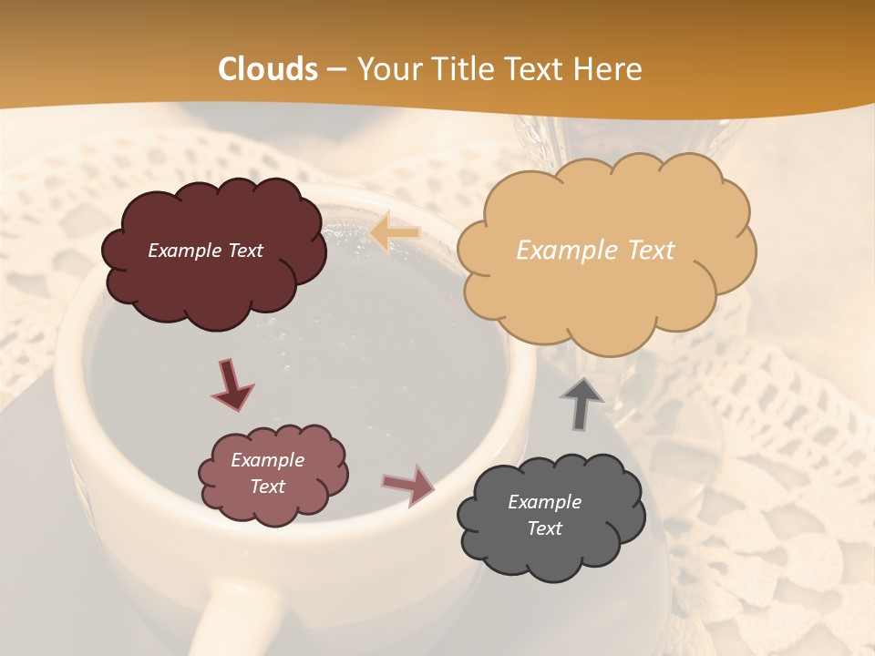 Caffeine Golden Natural PowerPoint Template