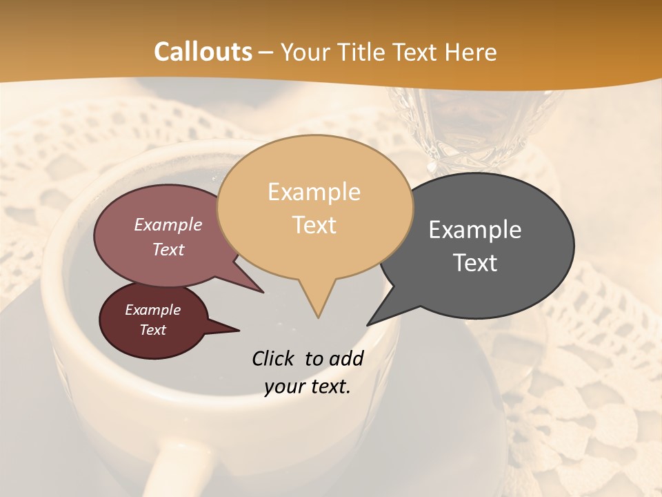 Caffeine Golden Natural PowerPoint Template