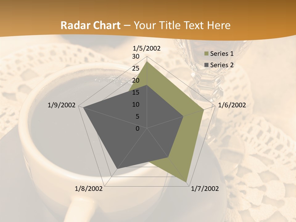 Caffeine Golden Natural PowerPoint Template