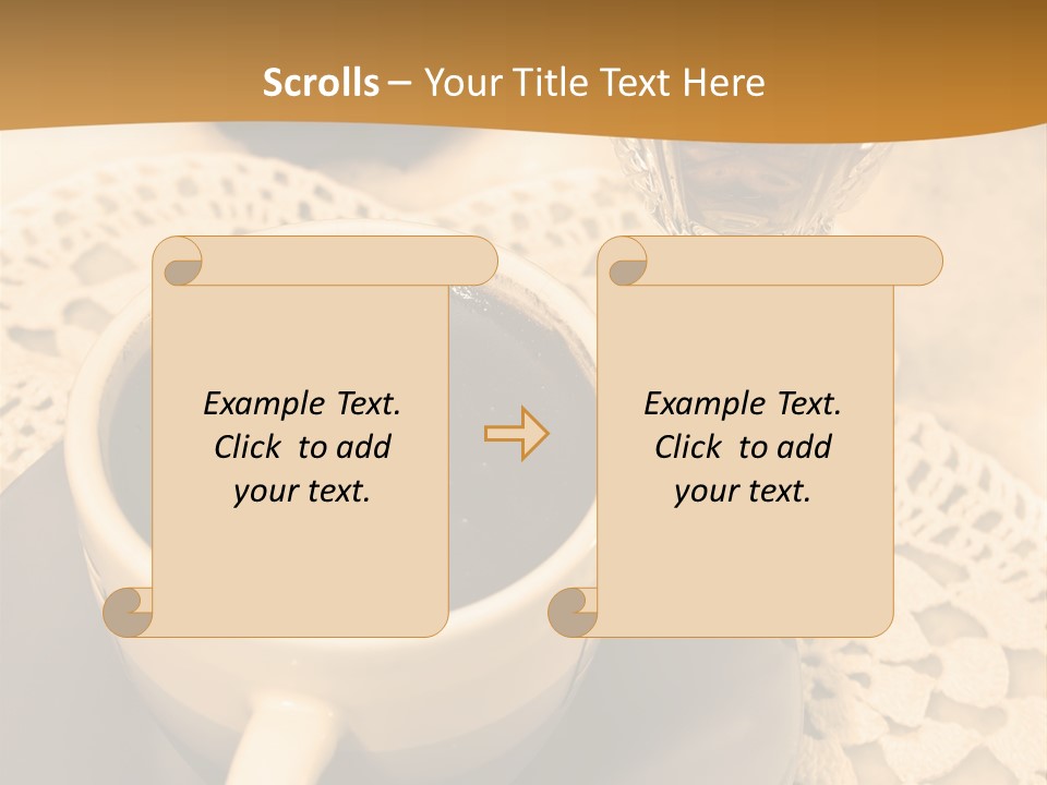 Caffeine Golden Natural PowerPoint Template