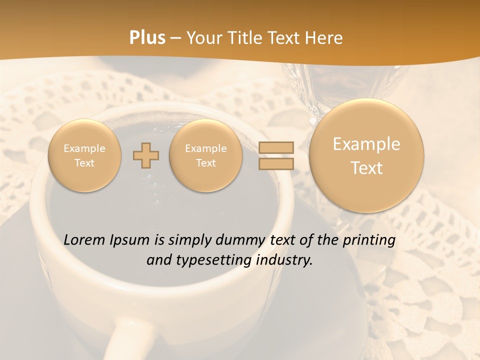 Caffeine Golden Natural PowerPoint Template