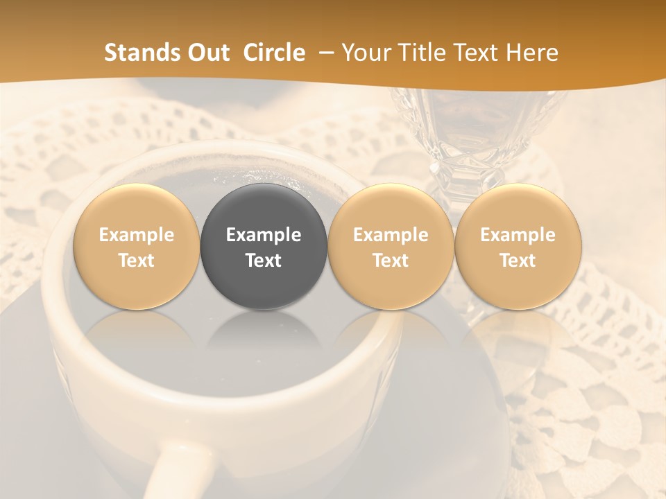 Caffeine Golden Natural PowerPoint Template