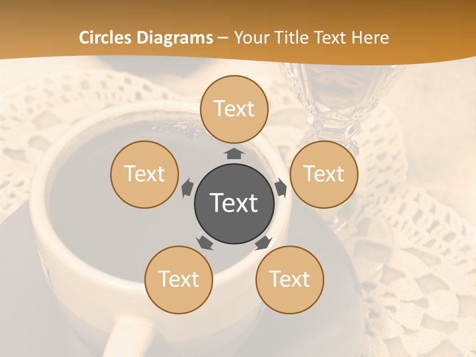 Caffeine Golden Natural PowerPoint Template
