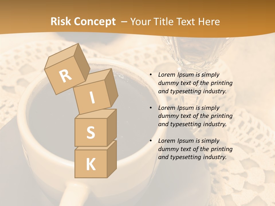 Caffeine Golden Natural PowerPoint Template