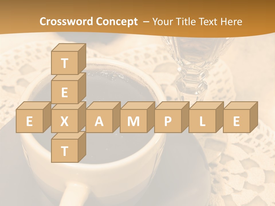 Caffeine Golden Natural PowerPoint Template