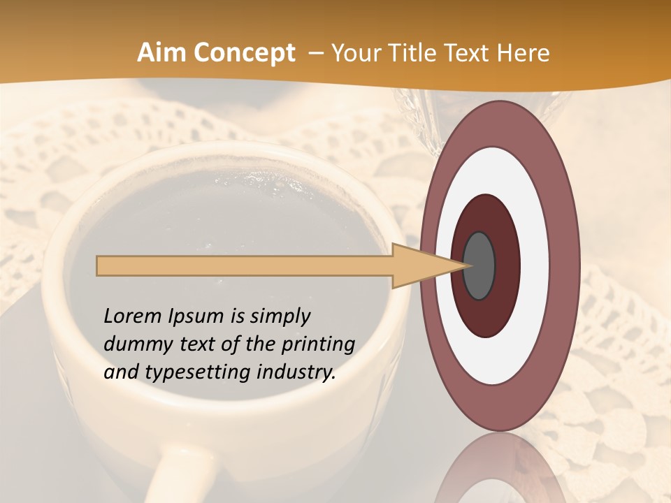Caffeine Golden Natural PowerPoint Template