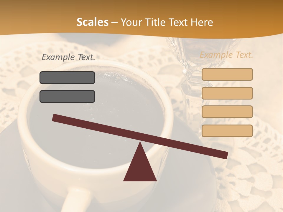 Caffeine Golden Natural PowerPoint Template
