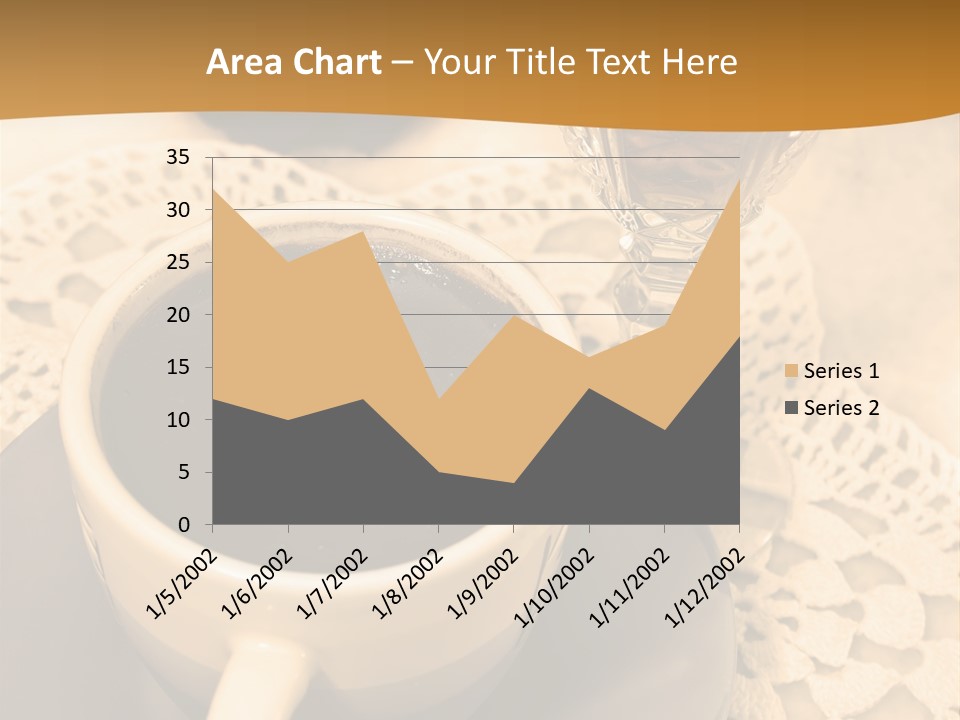 Caffeine Golden Natural PowerPoint Template