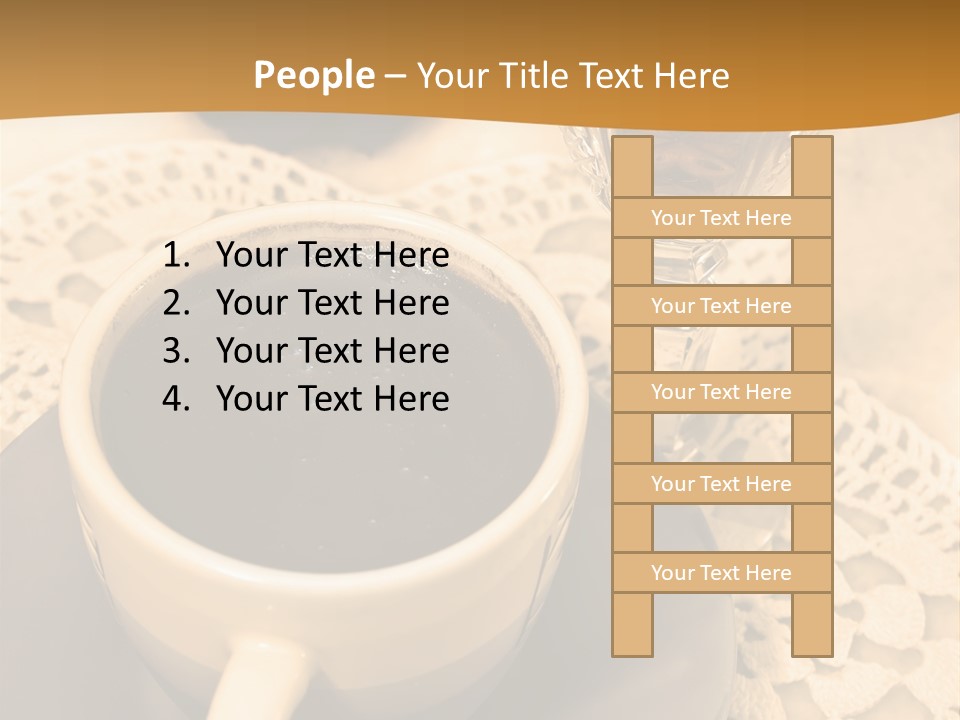 Caffeine Golden Natural PowerPoint Template