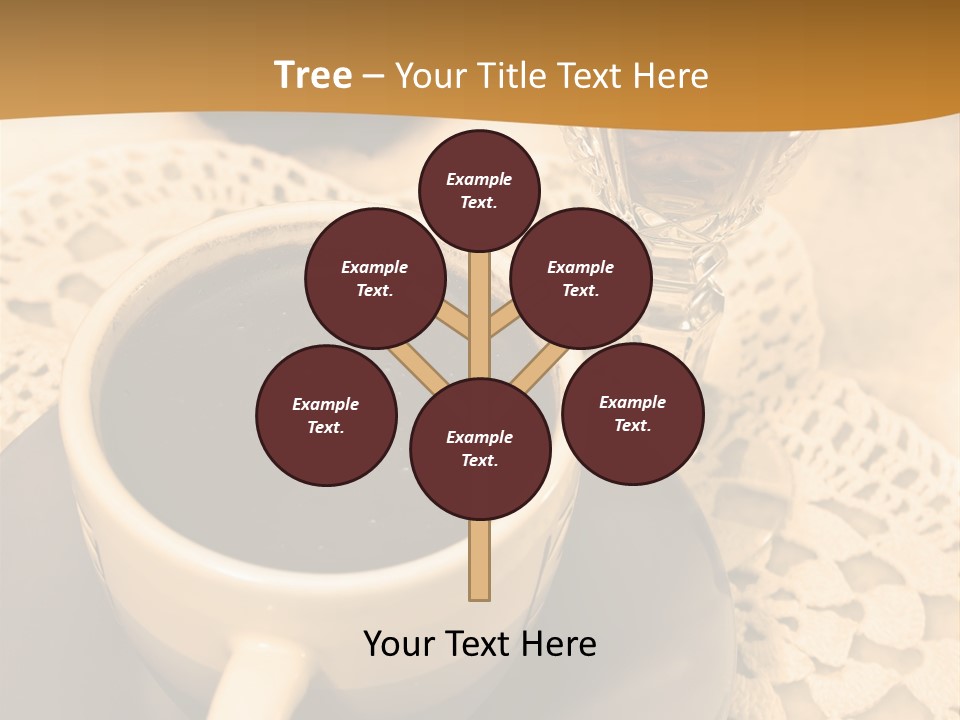 Caffeine Golden Natural PowerPoint Template