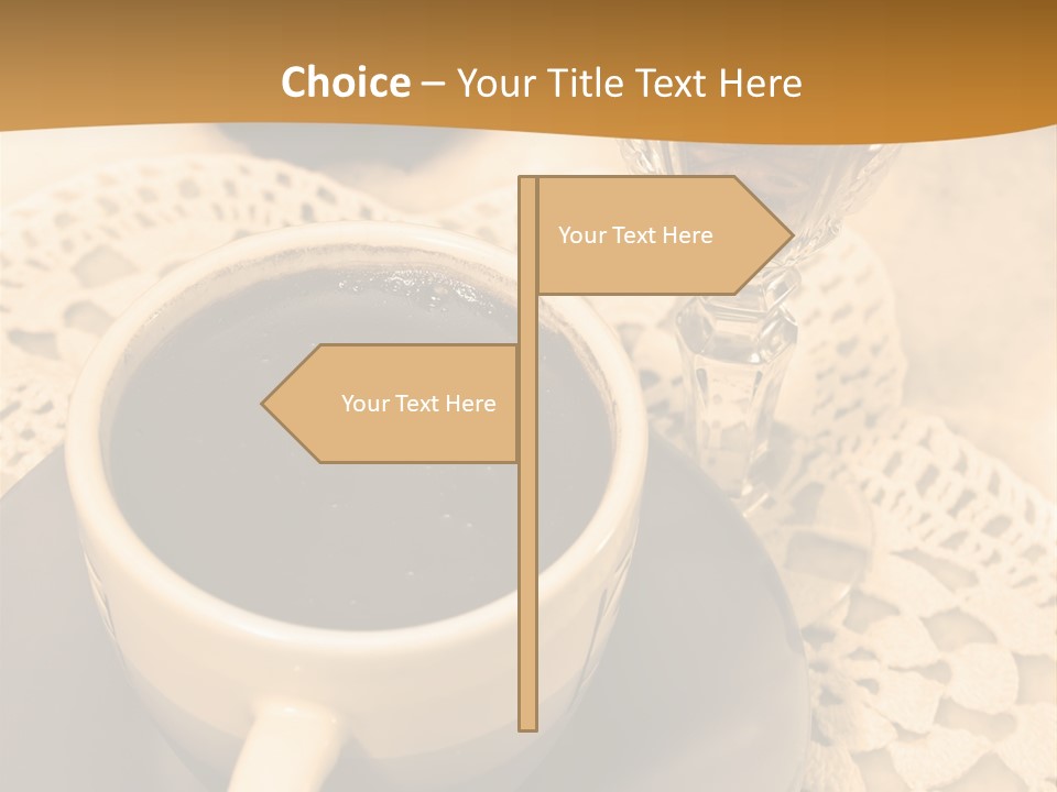Caffeine Golden Natural PowerPoint Template