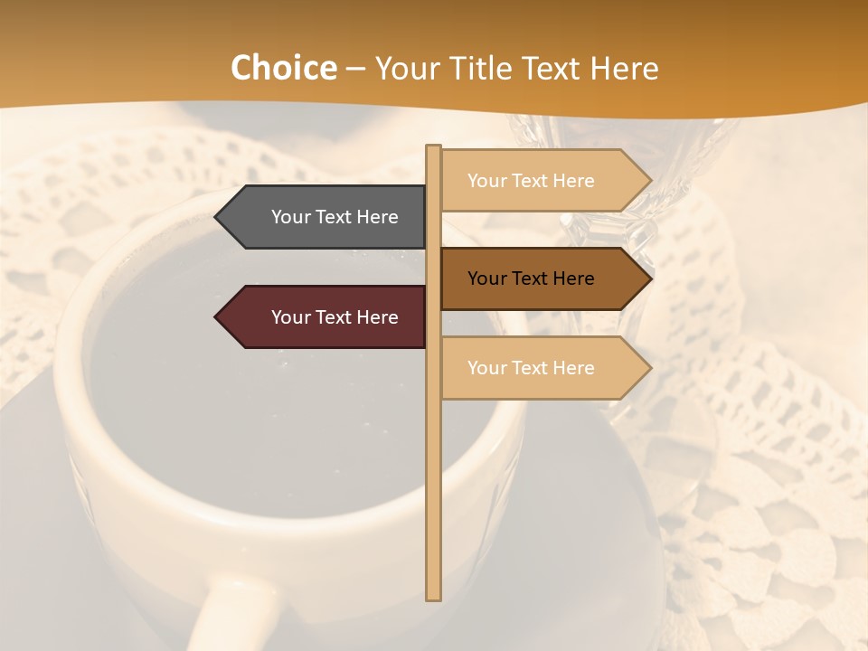 Caffeine Golden Natural PowerPoint Template