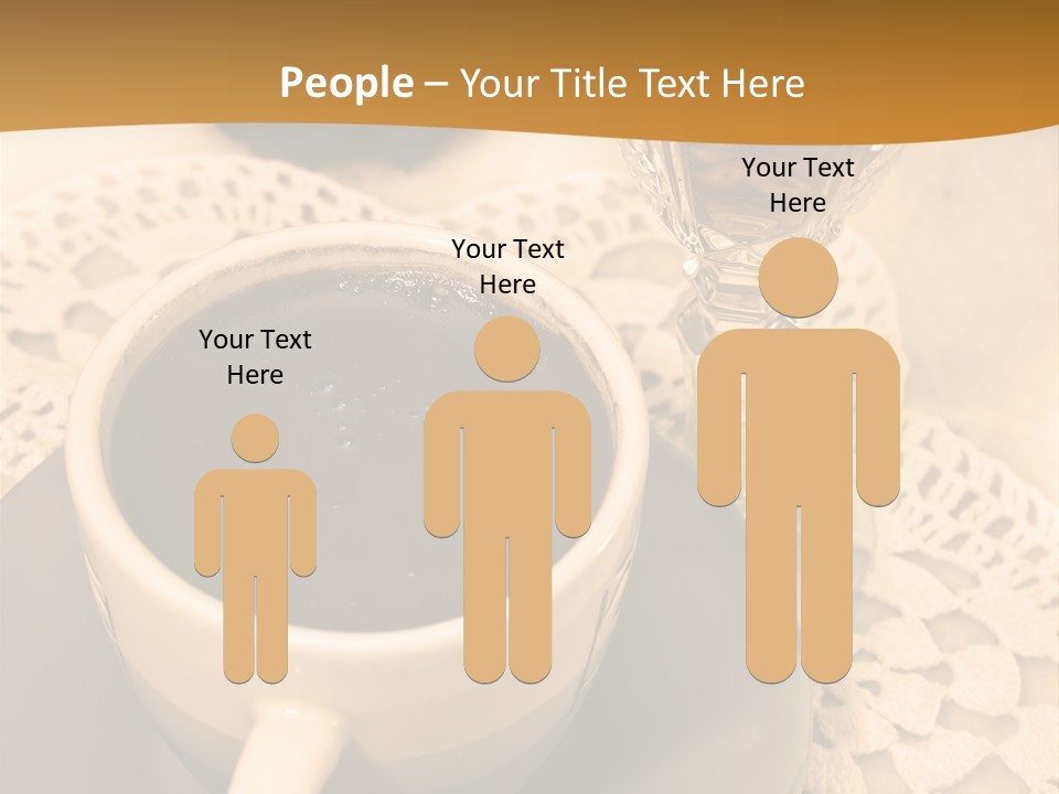 Caffeine Golden Natural PowerPoint Template