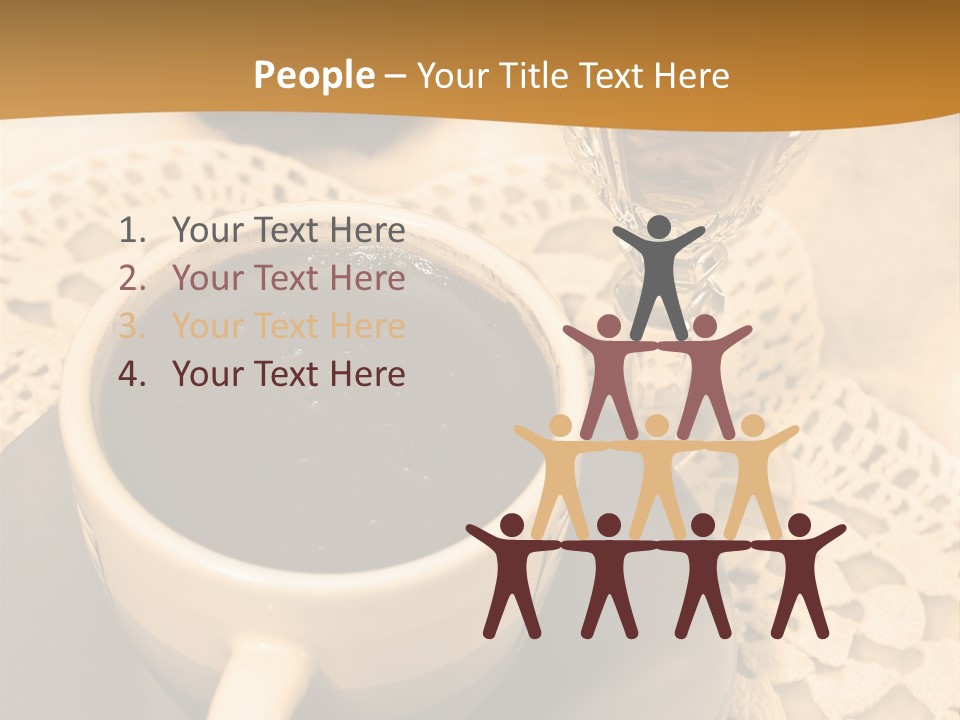 Caffeine Golden Natural PowerPoint Template