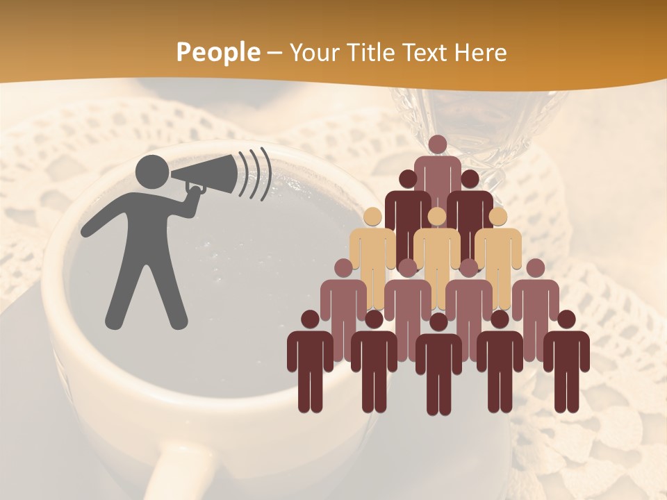 Caffeine Golden Natural PowerPoint Template