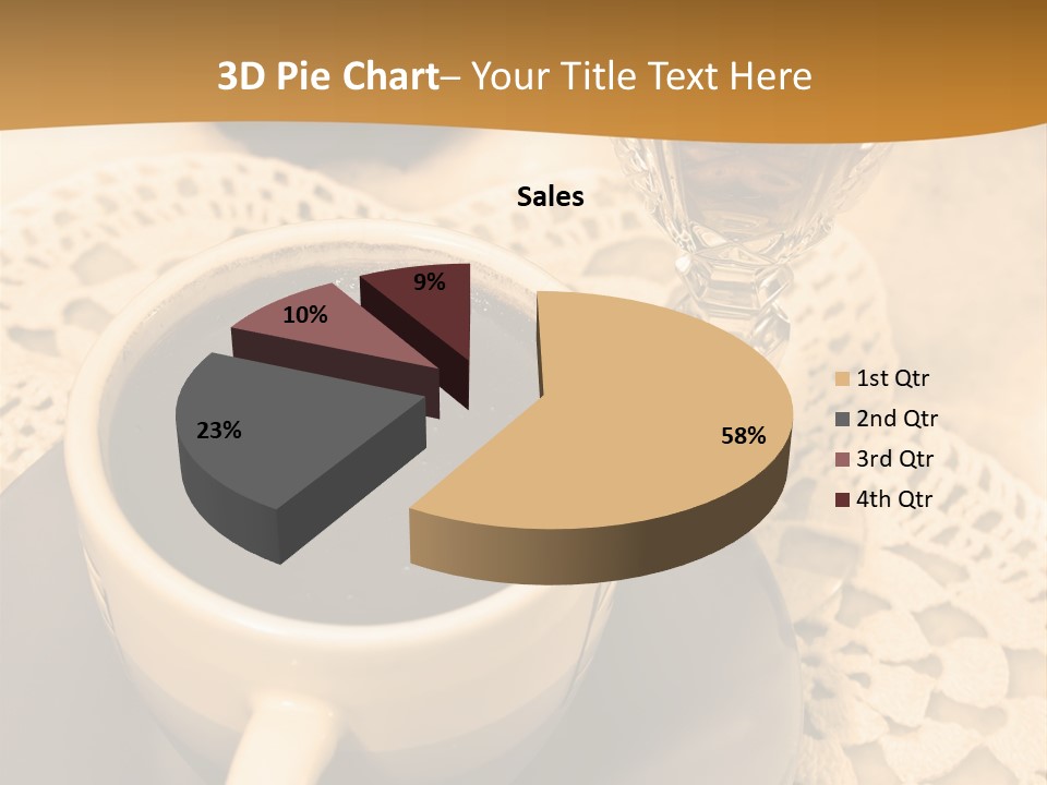 Caffeine Golden Natural PowerPoint Template