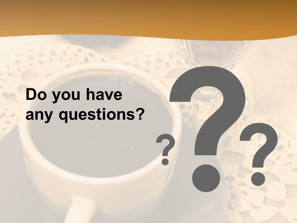 Caffeine Golden Natural PowerPoint Template