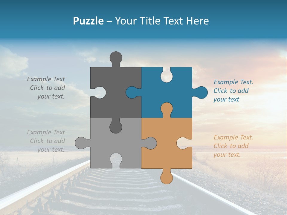 Gravel West Sky PowerPoint Template