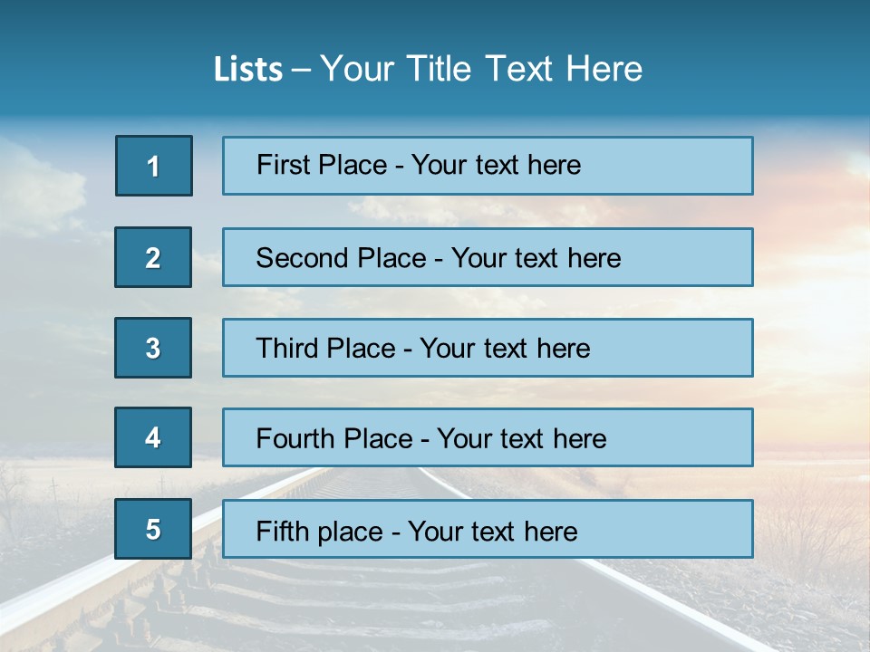 Gravel West Sky PowerPoint Template