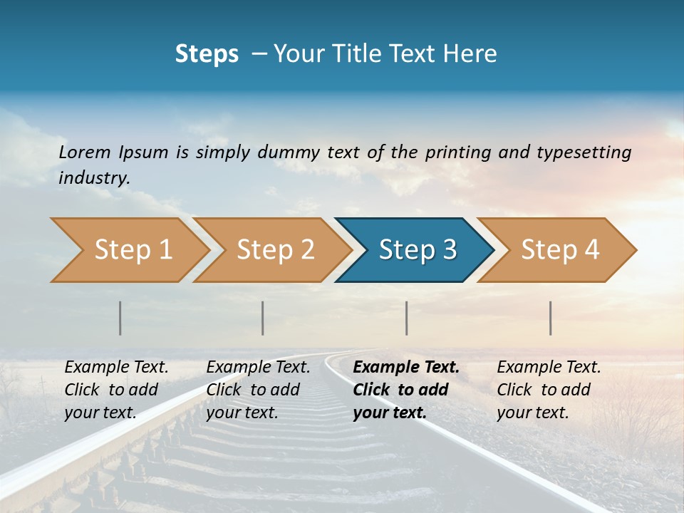 Gravel West Sky PowerPoint Template