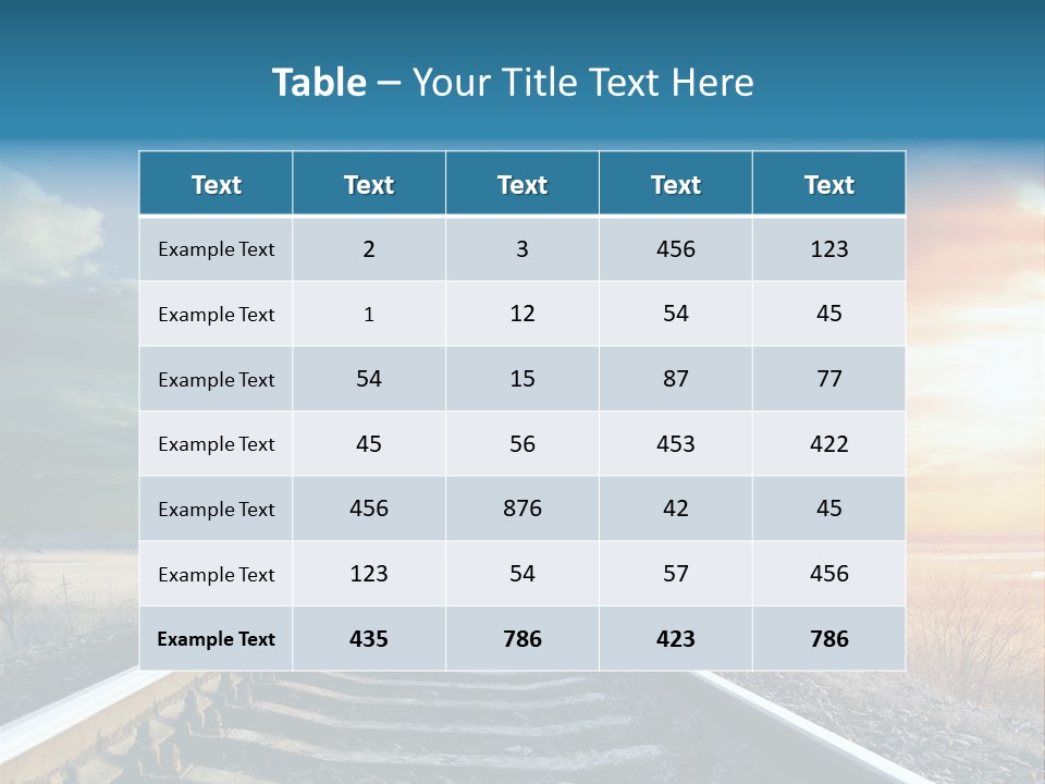 Gravel West Sky PowerPoint Template