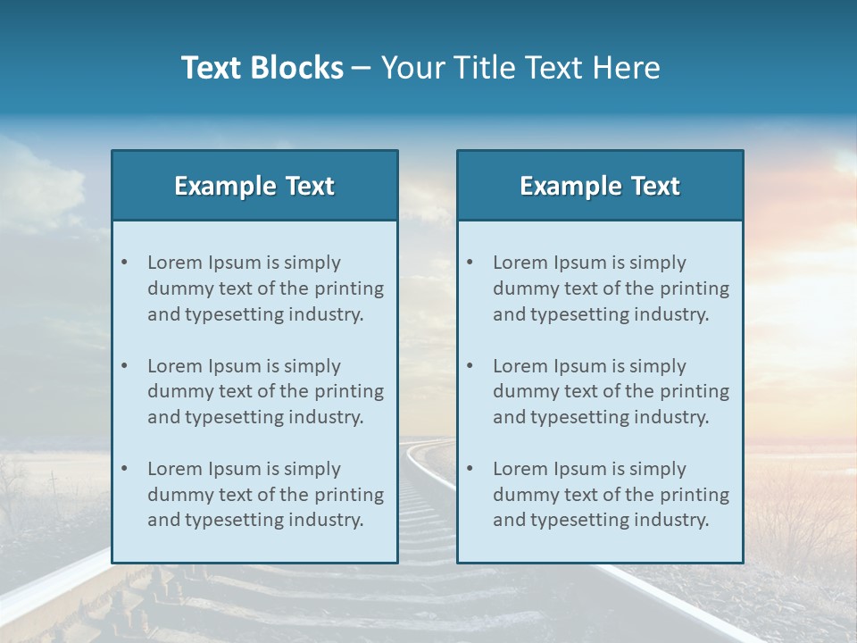 Gravel West Sky PowerPoint Template