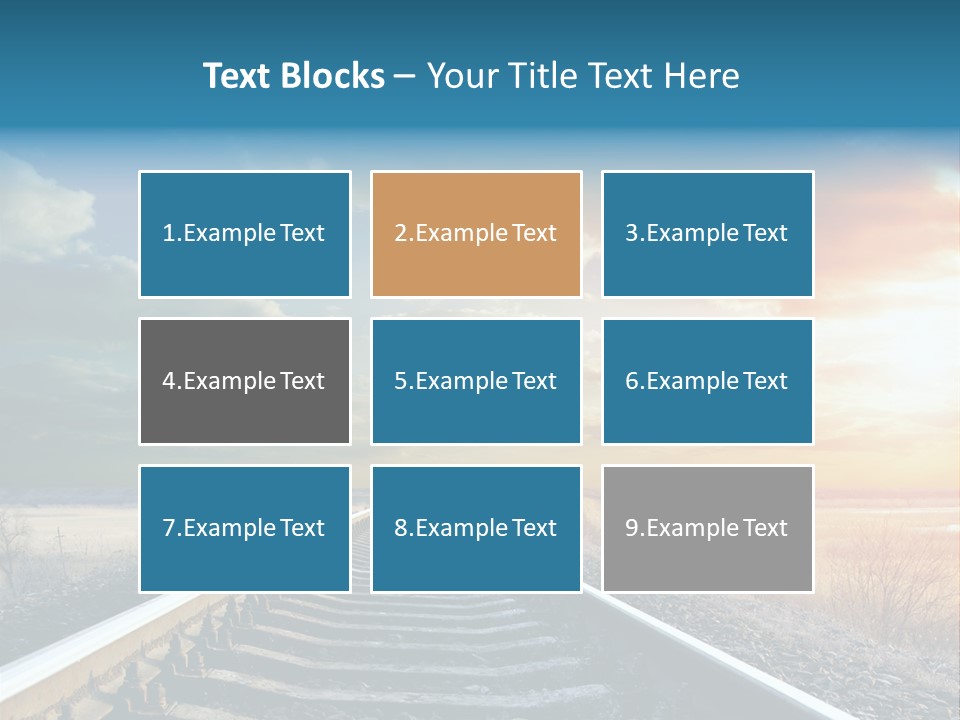 Gravel West Sky PowerPoint Template