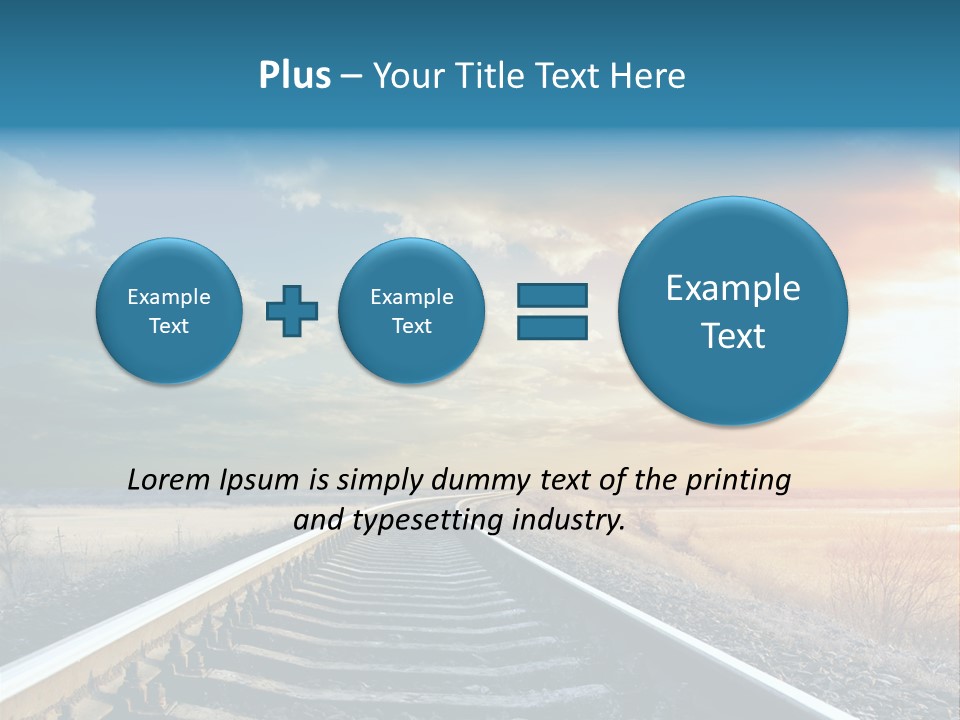 Gravel West Sky PowerPoint Template