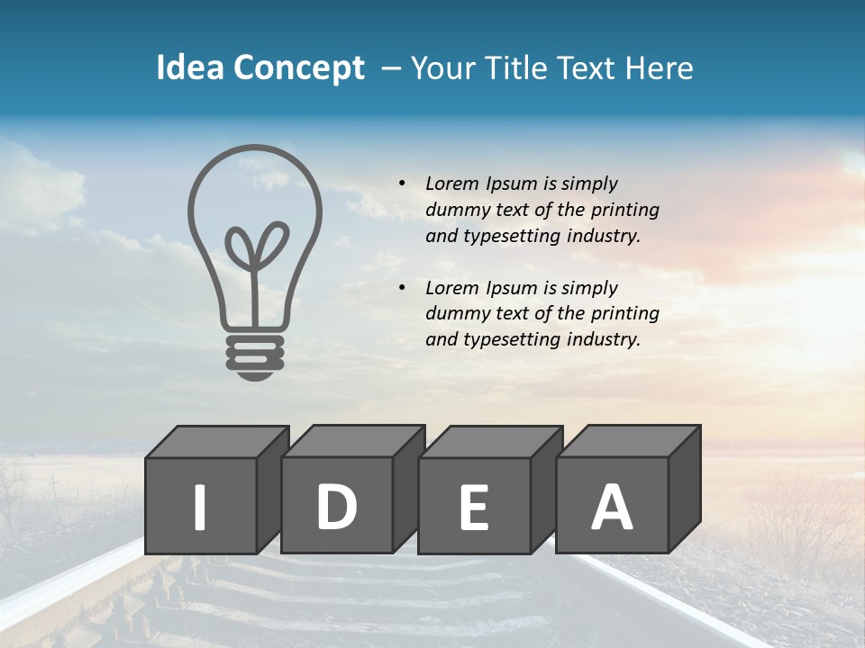 Gravel West Sky PowerPoint Template