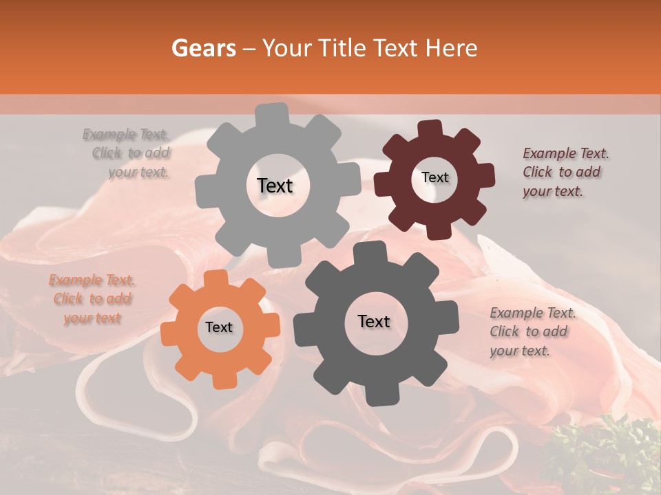 Meat Light Wooden PowerPoint Template