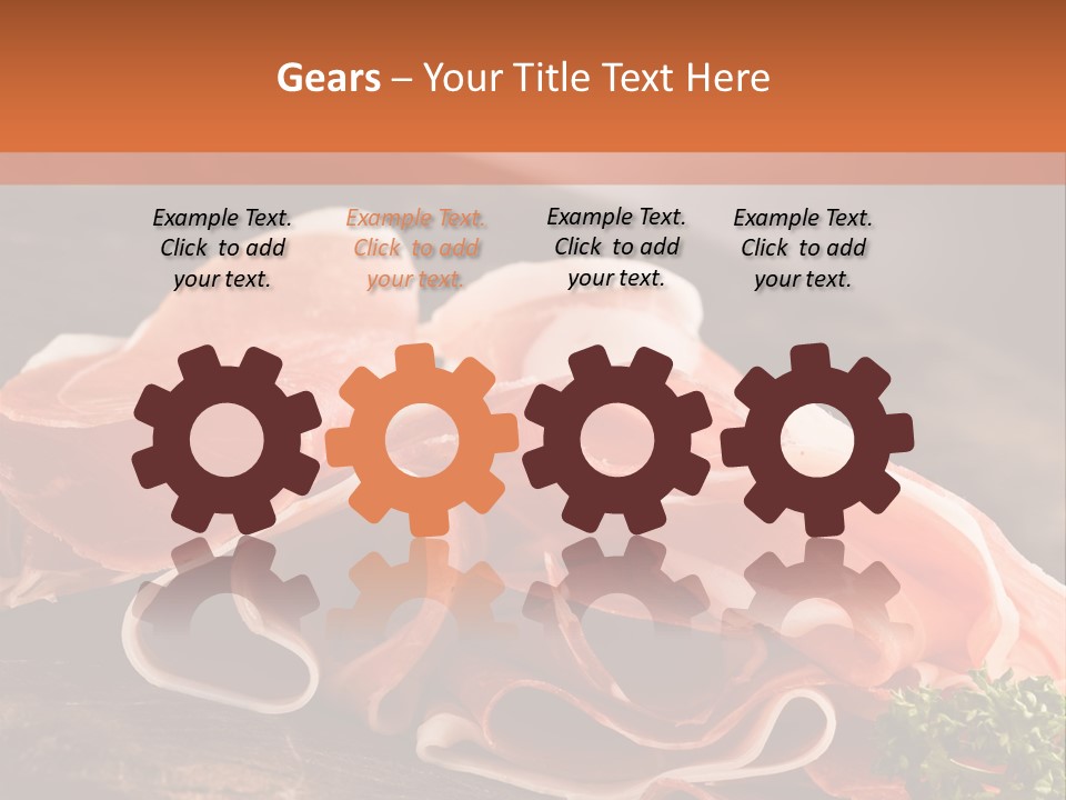 Meat Light Wooden PowerPoint Template