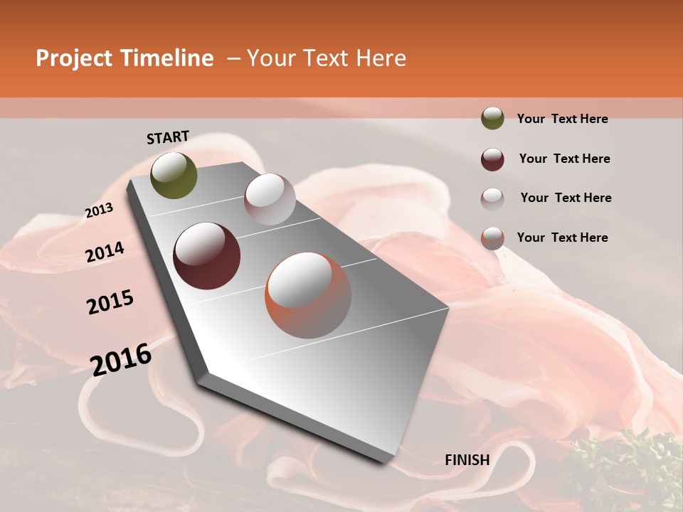 Meat Light Wooden PowerPoint Template