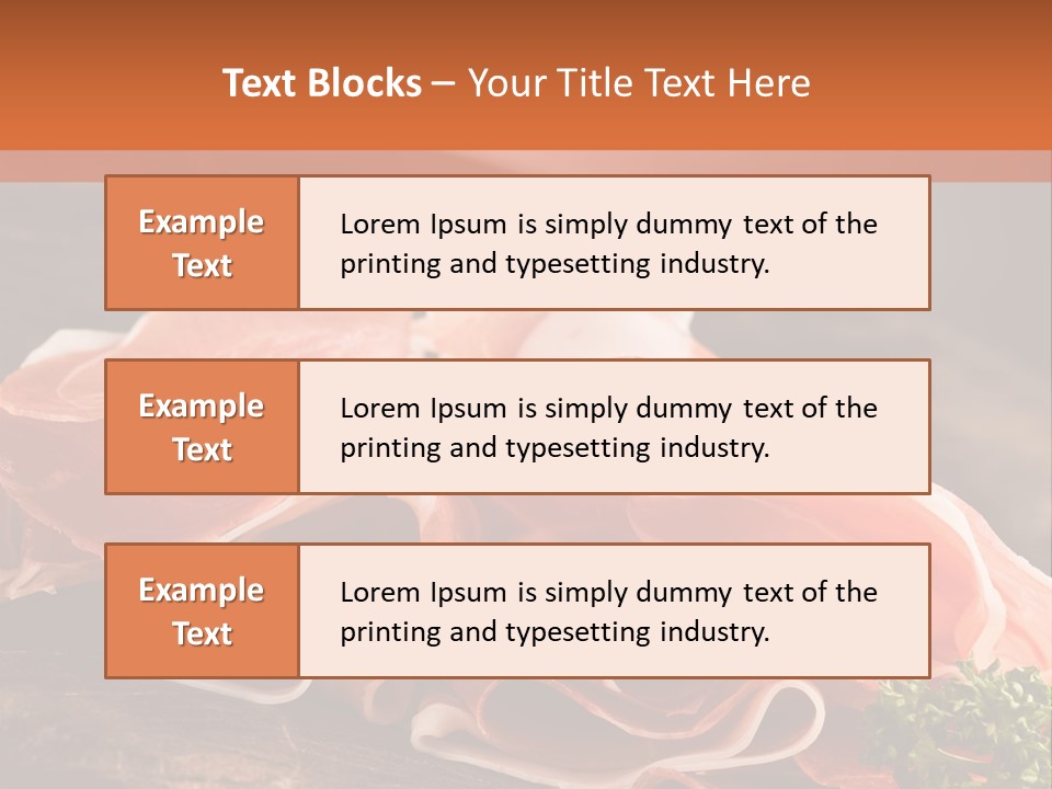 Meat Light Wooden PowerPoint Template