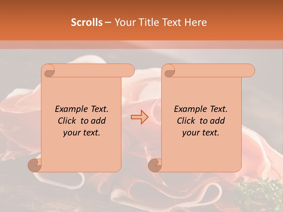 Meat Light Wooden PowerPoint Template