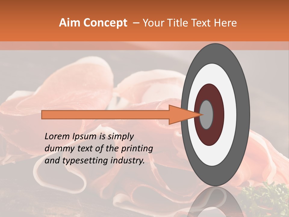 Meat Light Wooden PowerPoint Template