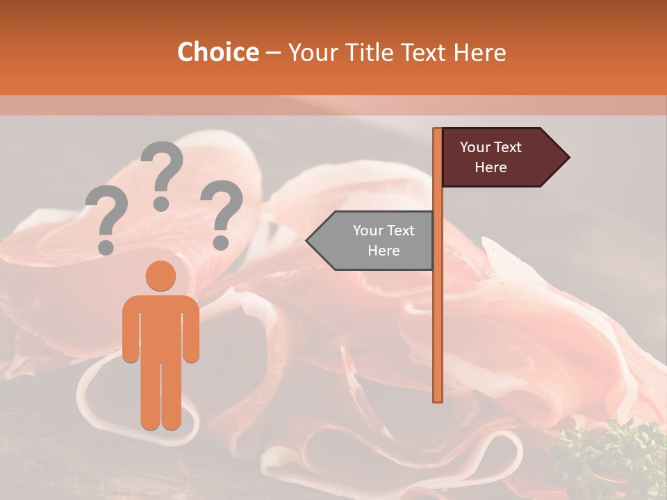 Meat Light Wooden PowerPoint Template