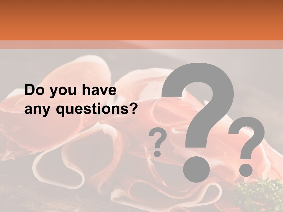 Meat Light Wooden PowerPoint Template