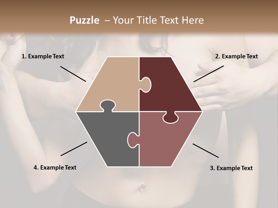 Skin Elegant Hairstyle PowerPoint Template