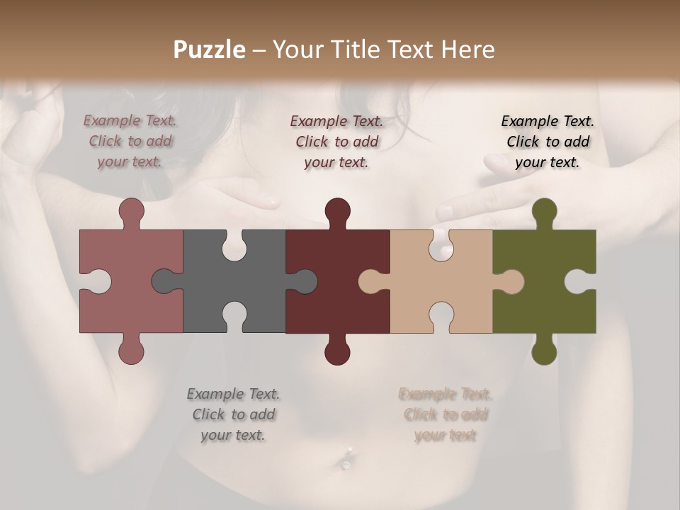 Skin Elegant Hairstyle PowerPoint Template